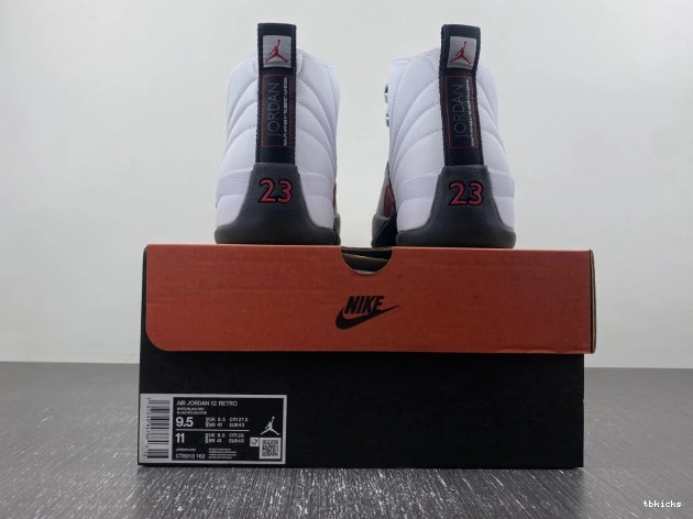Cheap TBK Air CT8013-162 Jordan 12 Red Taxi 0701